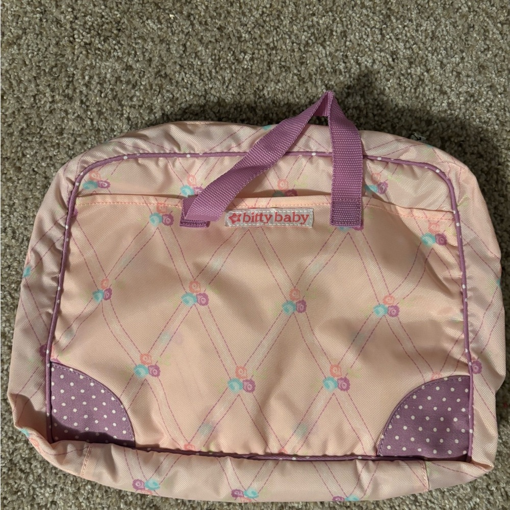 American Girl Bitty Baby Pink and Purple Doll Bag